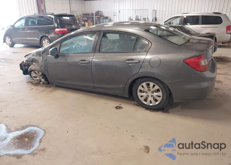 2012 Honda Civic Lx z USA, uszkodzony, nr VIN 19XFB2F52CE367528